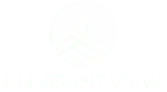 Pleasant View White Logo