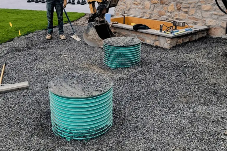 Septic tank risers and access ports installed by Pleasant View