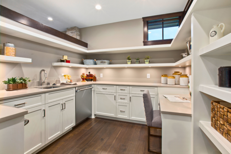 Luxury walk-in pantry