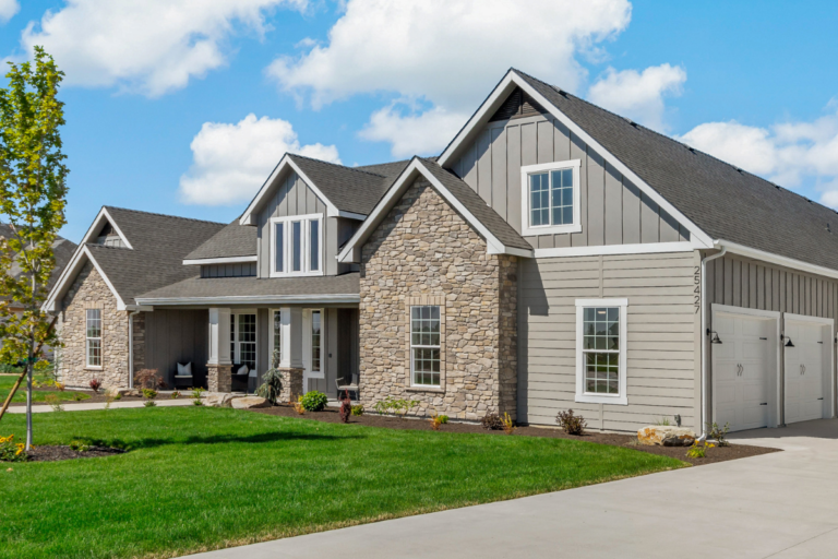 Exterior of an Idaho home built by Pleasant View Construction